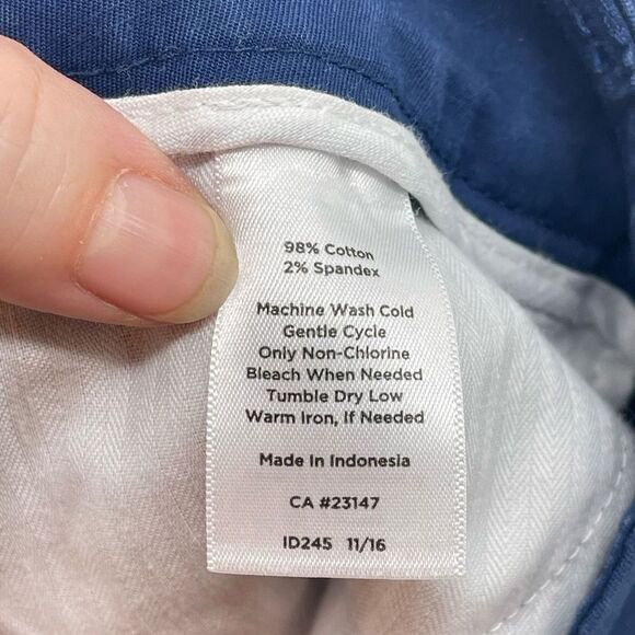 Talbots Womens Pedal Pusher Pants Stretch Perfect Skimmer Capri Blue Size 8P - Picture 3 of 10